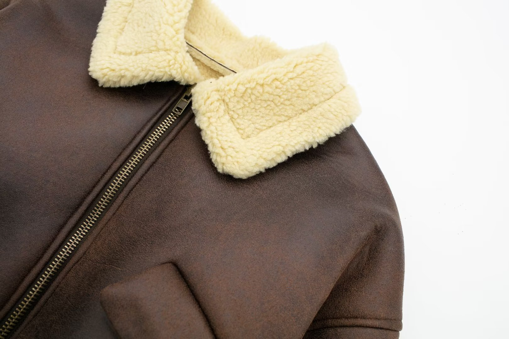 Långärmad jaket med fleece