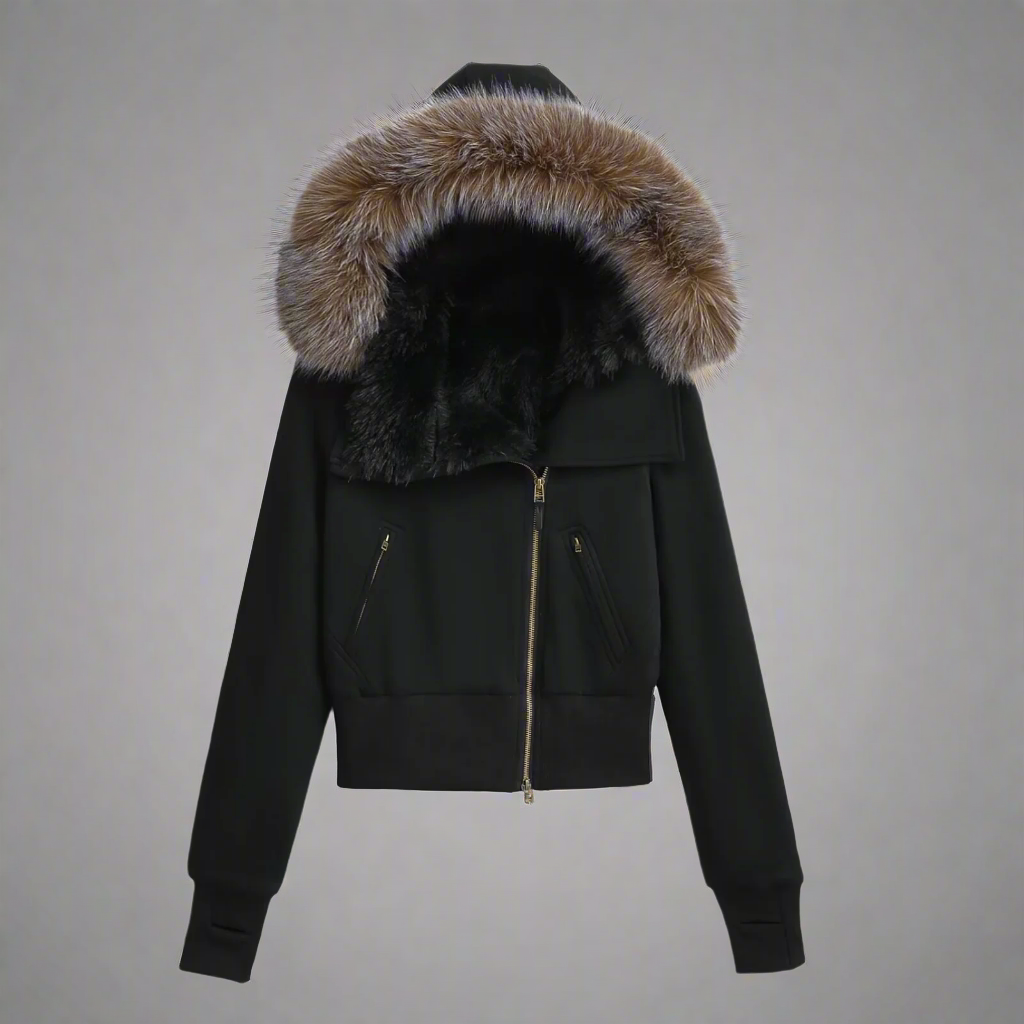 Cassius fleecad hoodiejacka