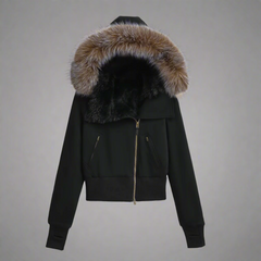 Cassius fleecad hoodiejacka