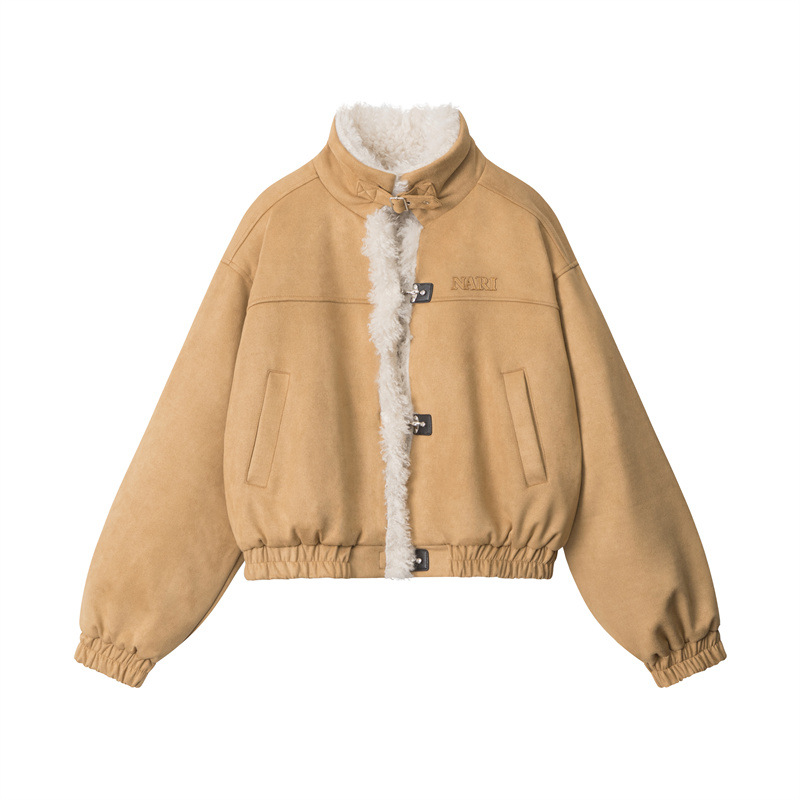 Retro varm  pälsjacka