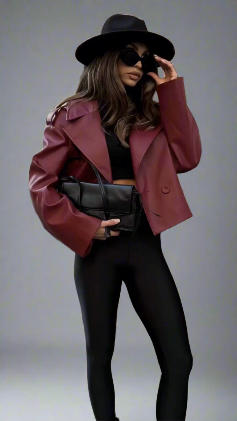 Skinnjacka i retrodesign