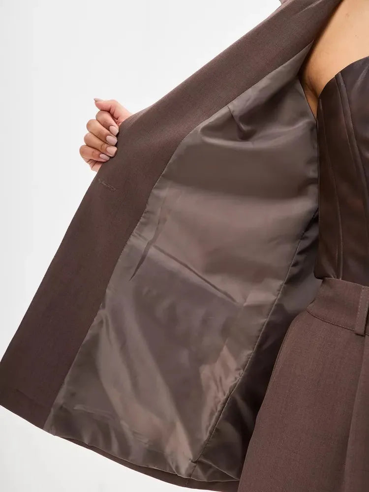 Oversized single-breasted jacket