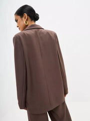 Oversized single-breasted jacket