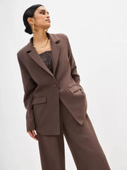 Oversized single-breasted jacket