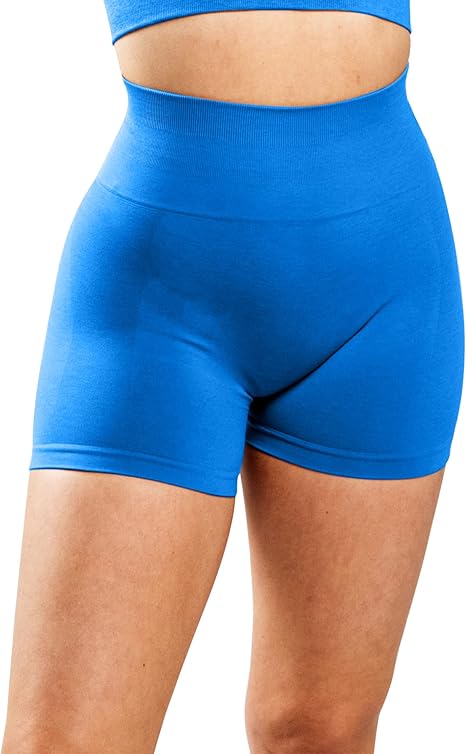 Seamless high-waisted sports shorts