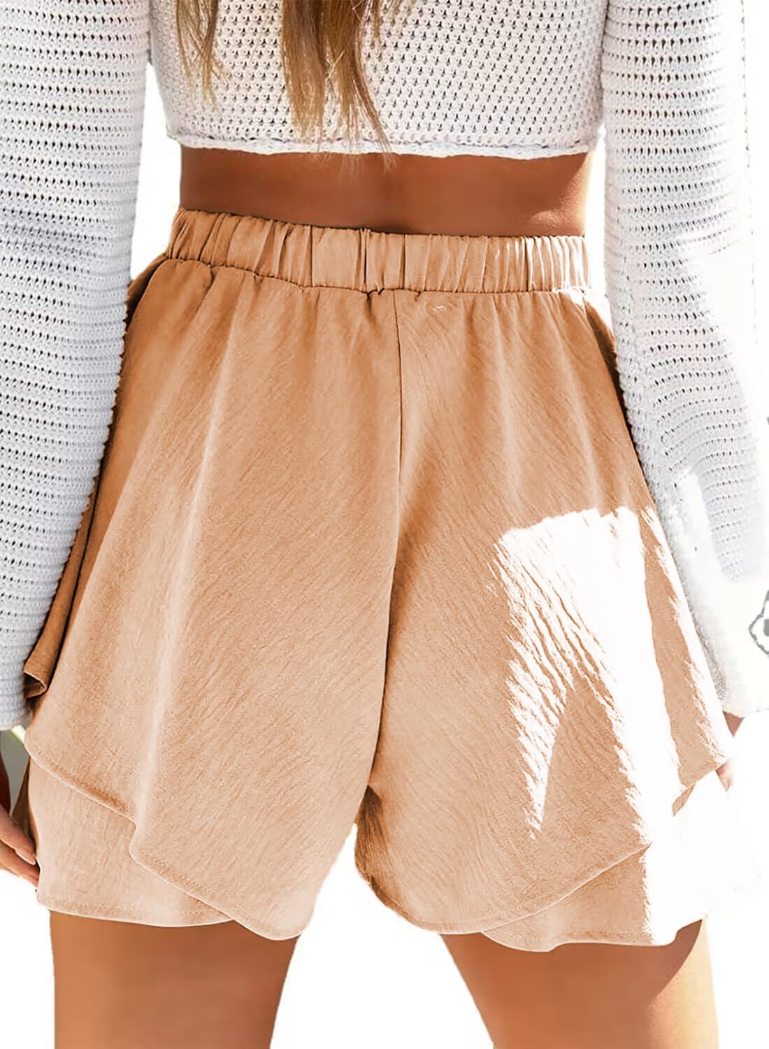 Layered ruffle shorts