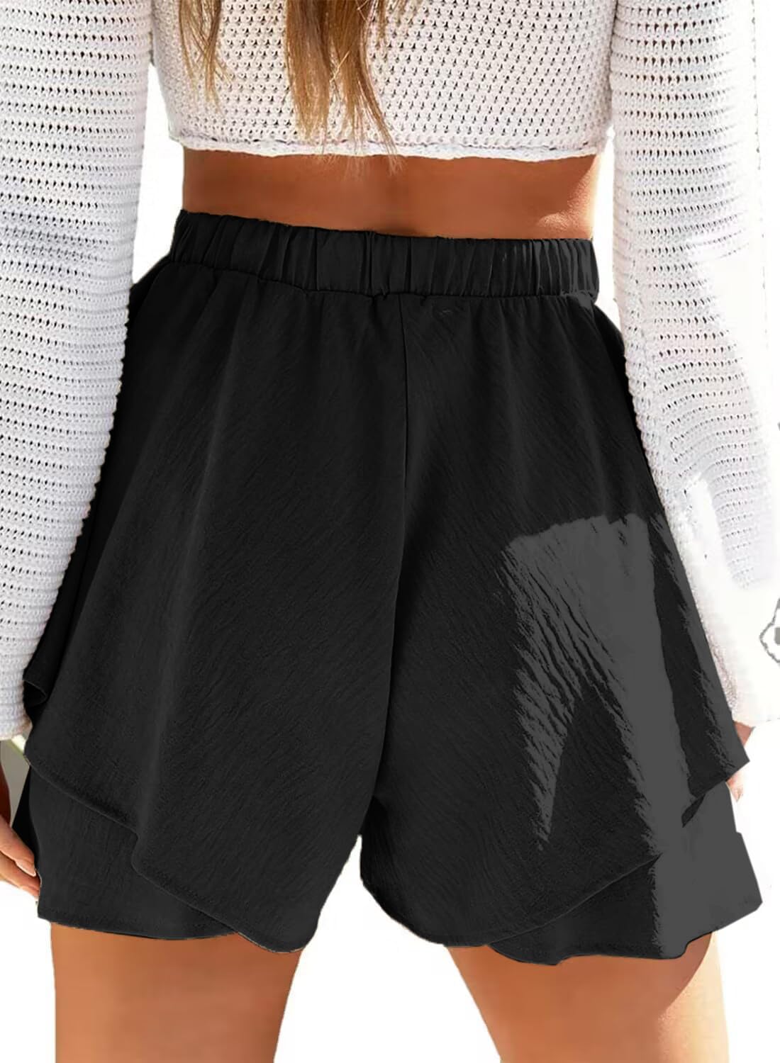 Layered ruffle shorts