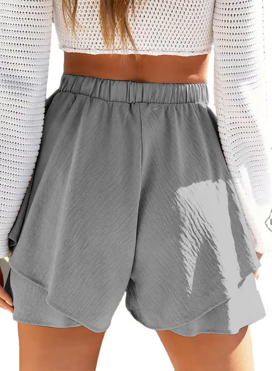 Layered ruffle shorts