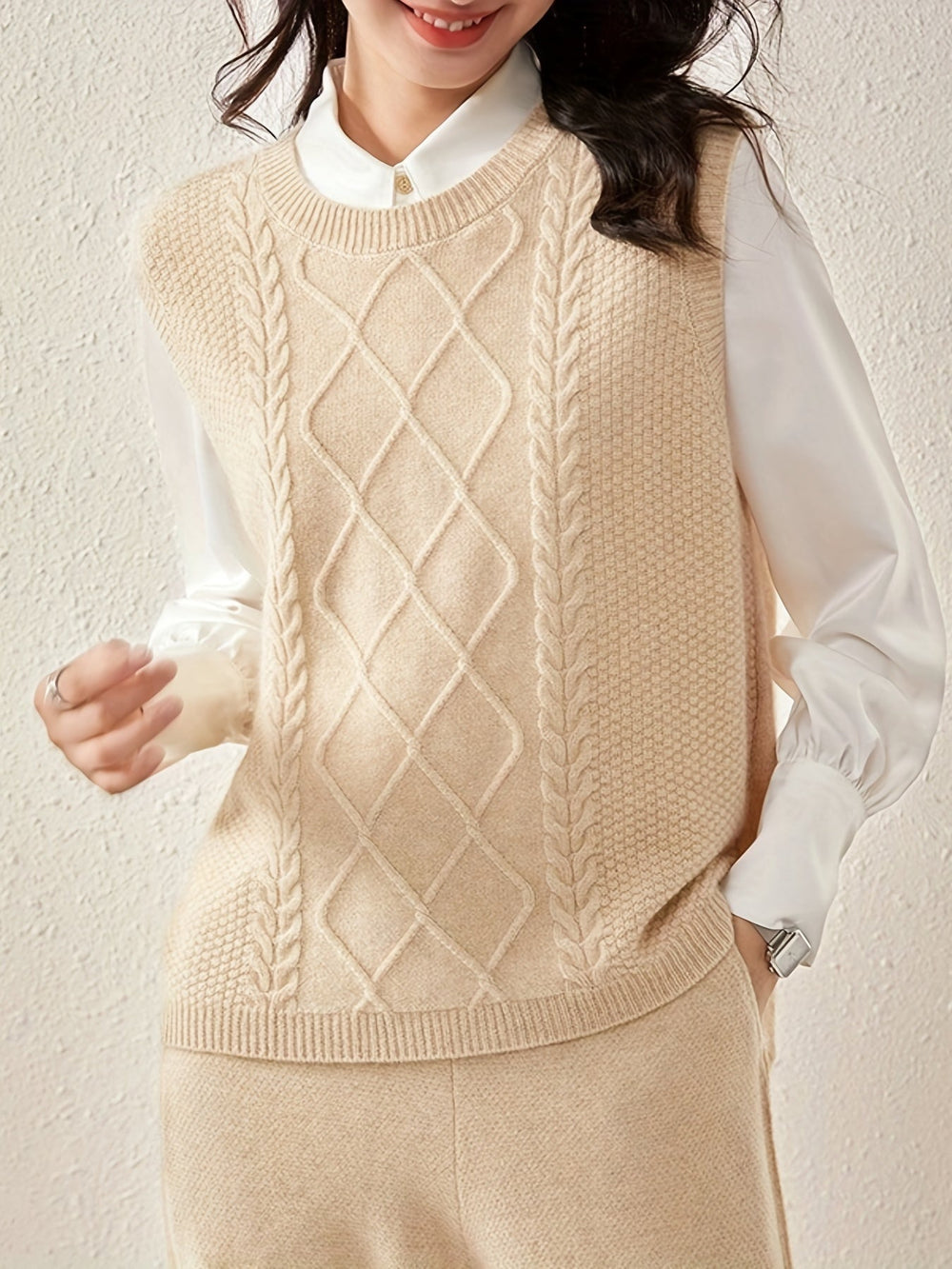 Cardigan stickad tröja