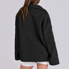 Turtleneck-kappa i varm ull