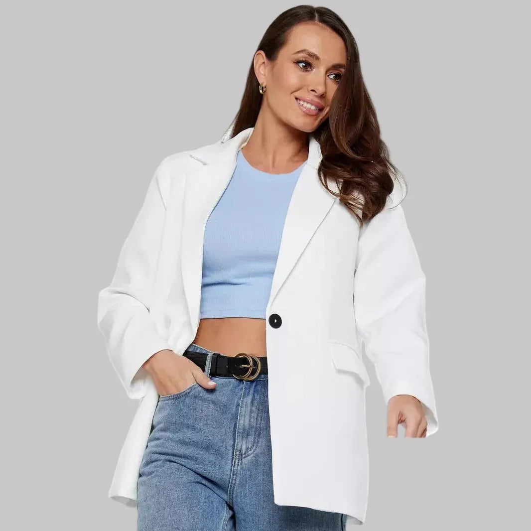 Oversized single-breasted jacket