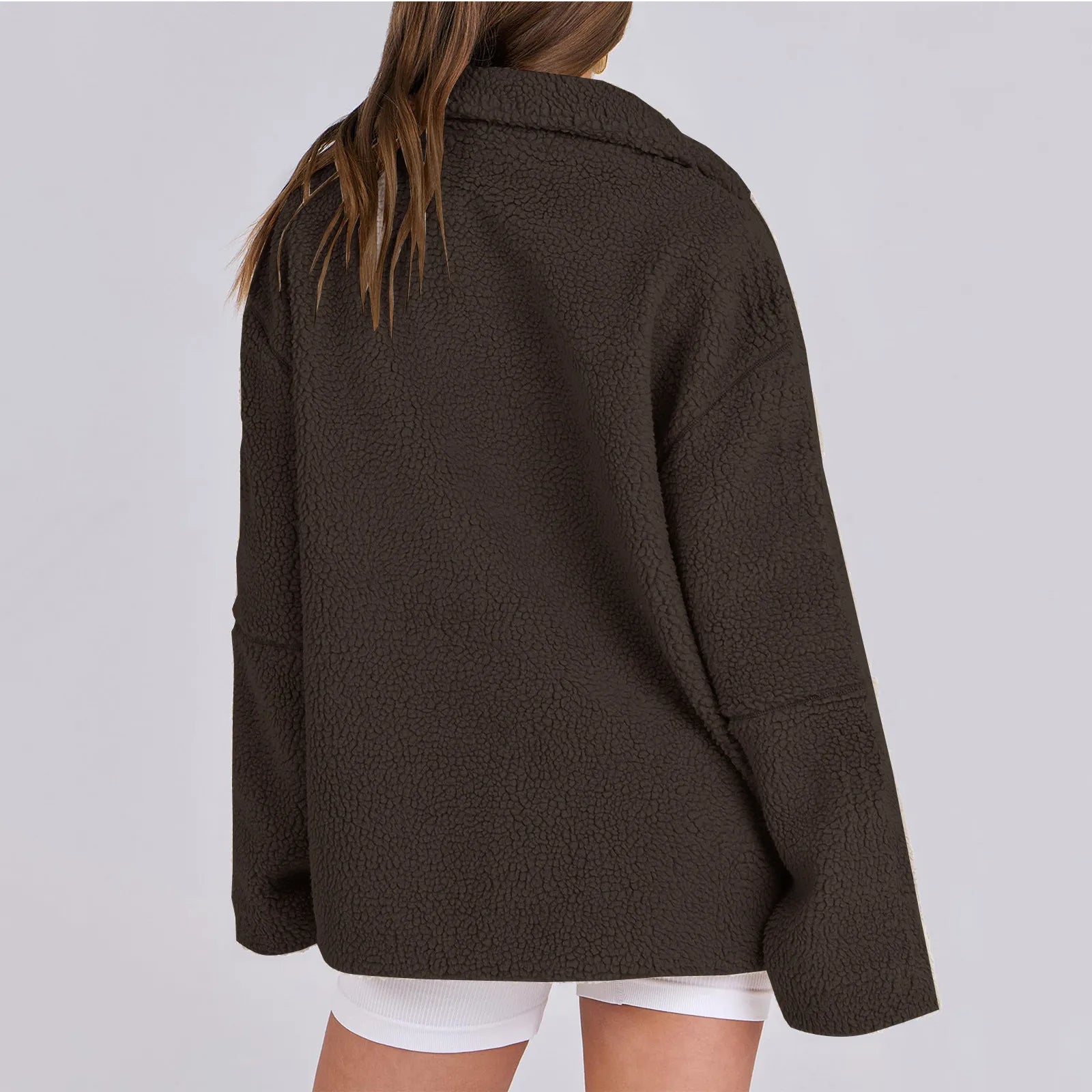 Turtleneck-kappa i varm ull