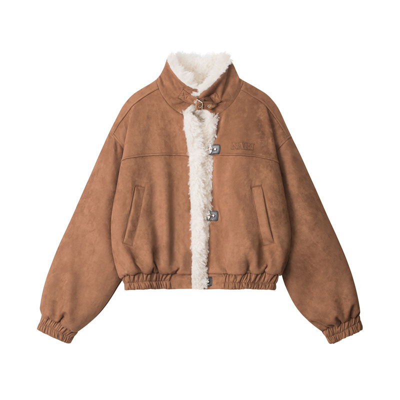 Retro varm  pälsjacka