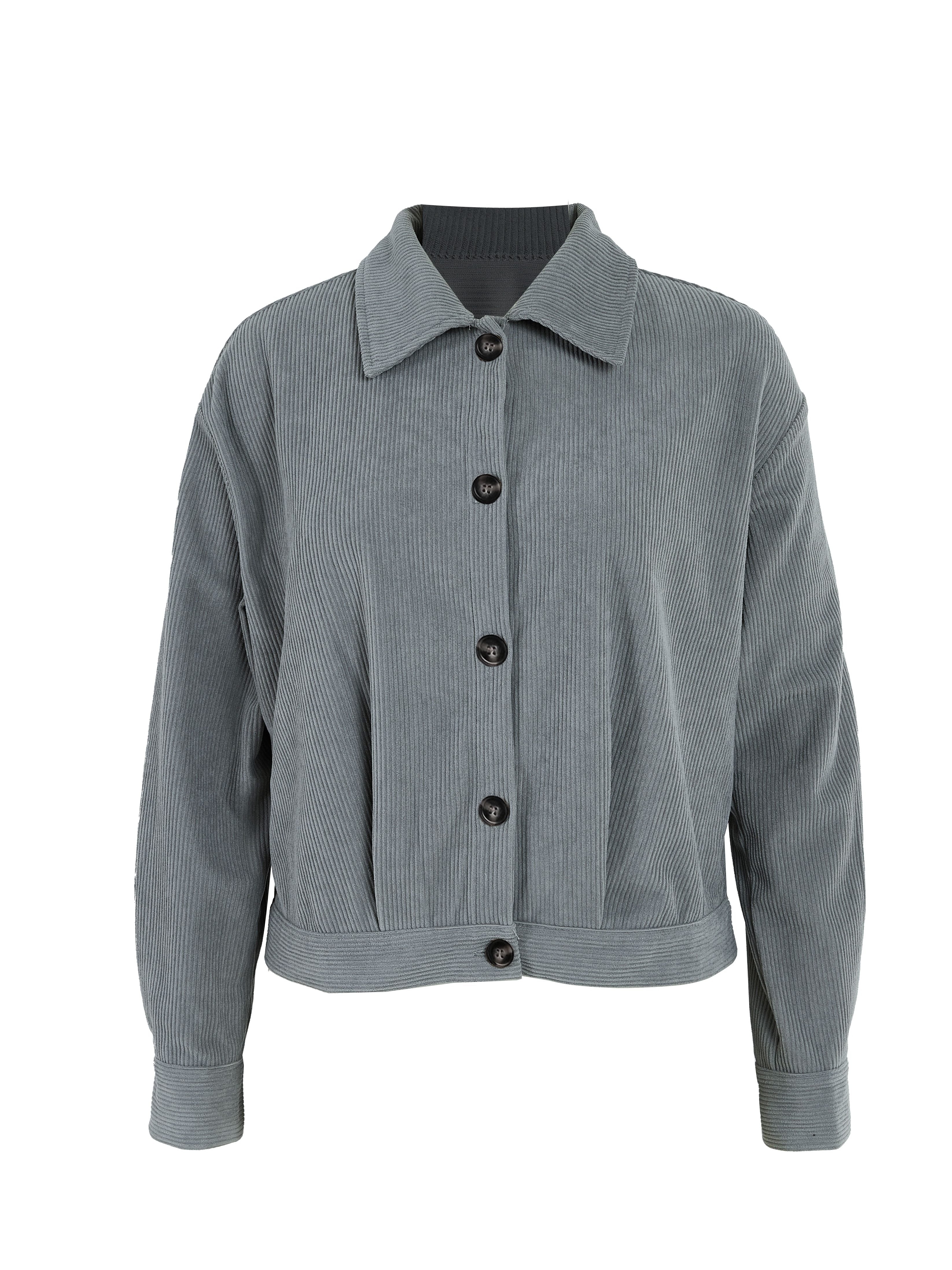 Randig jacka med knappar