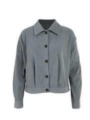 Randig jacka med knappar