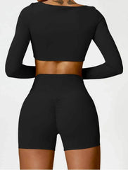 Seamless long sleeve sports set