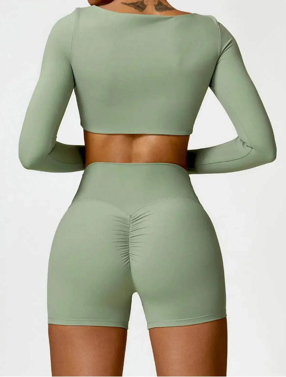 Seamless long sleeve sports set