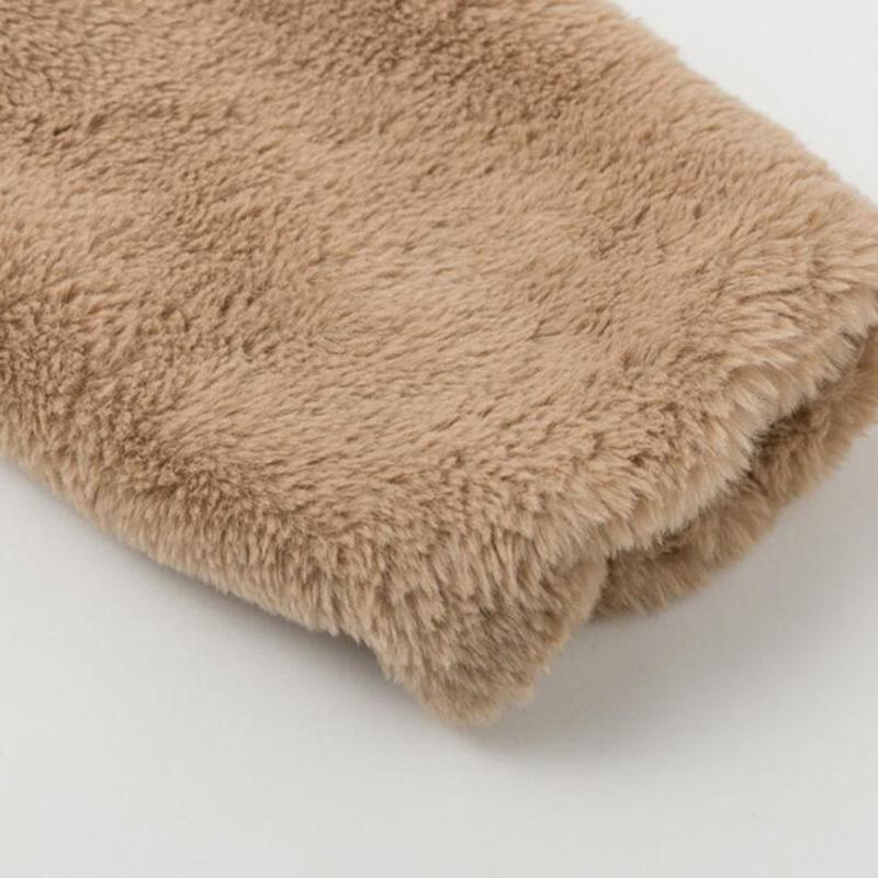 Luxury short fur jacket with collar