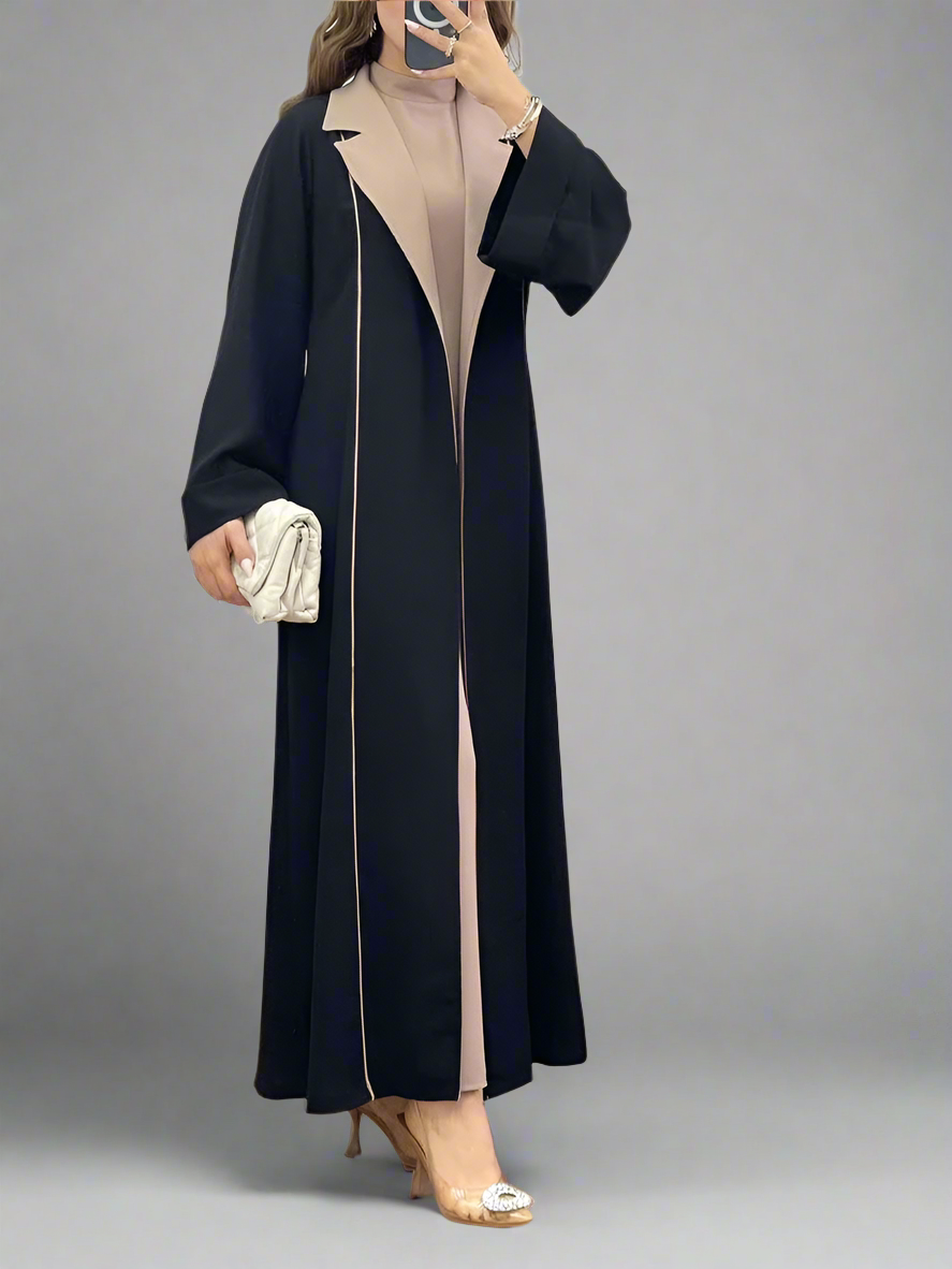 Mode lång cardigan trenchcoat