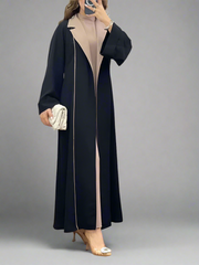 Mode lång cardigan trenchcoat