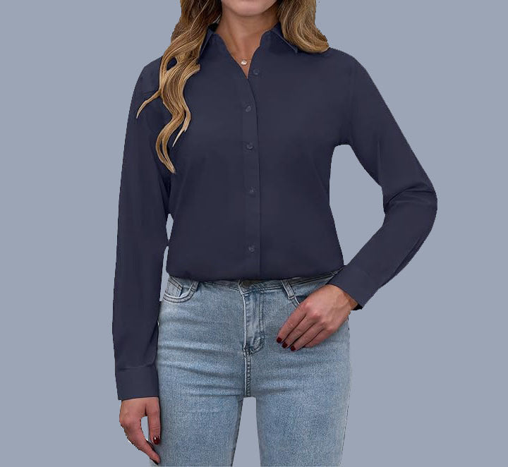 Lös knäppt skjorta