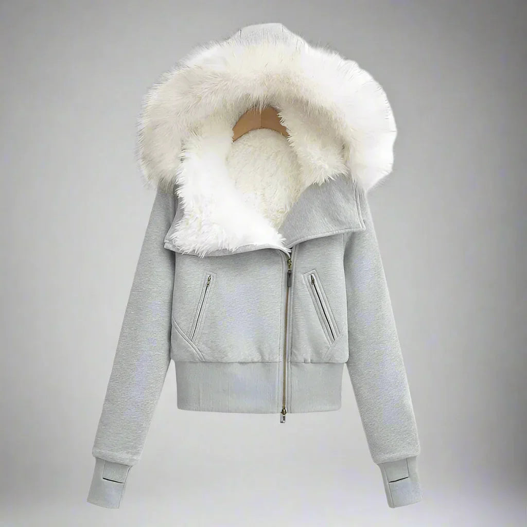 Cassius fleecad hoodiejacka