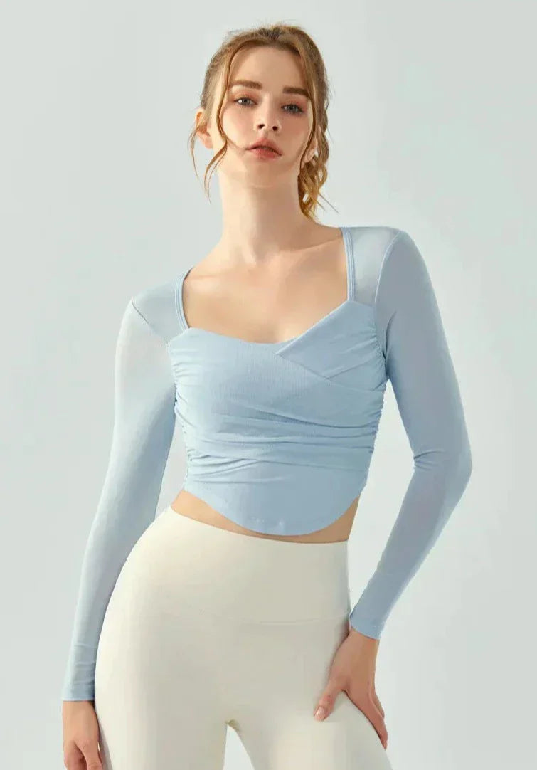 Snodd sport-T-shirt med bar rygg