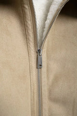 Dubbelsidig jacka med gängad fåll