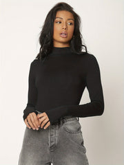 Långärmad T-shirt med turtleneck