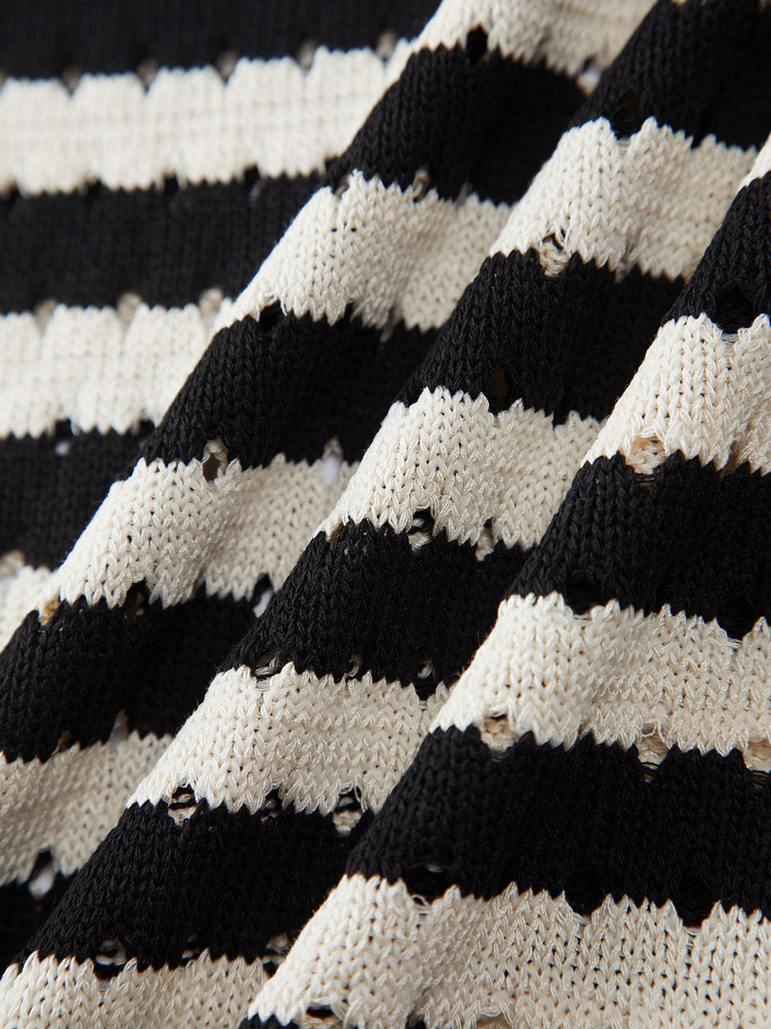 Striped crochet sleeveless top