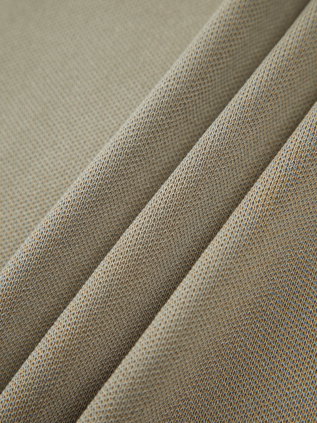 Short-sleeved knitted top with high neck