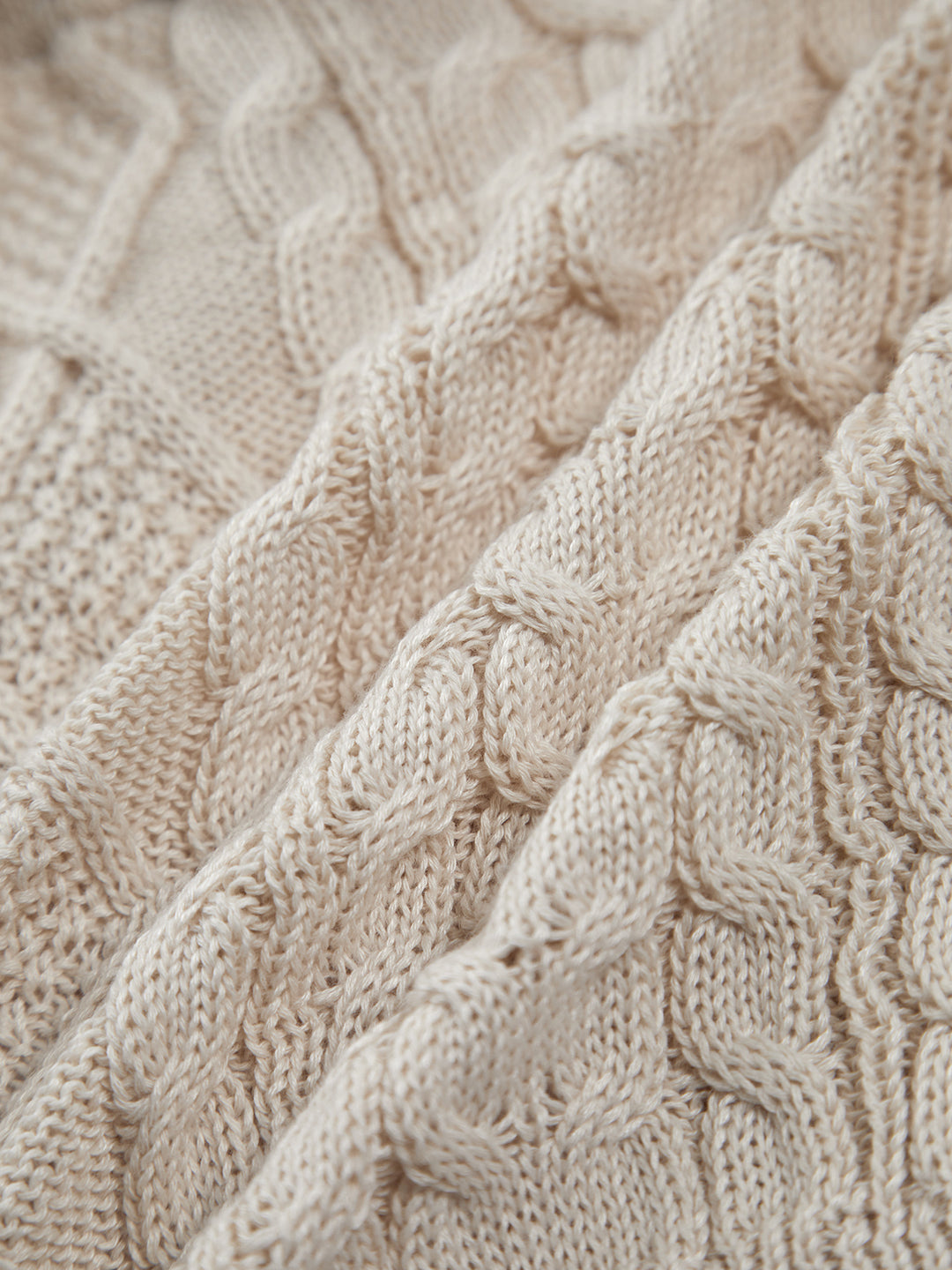 Cable-knit halter top