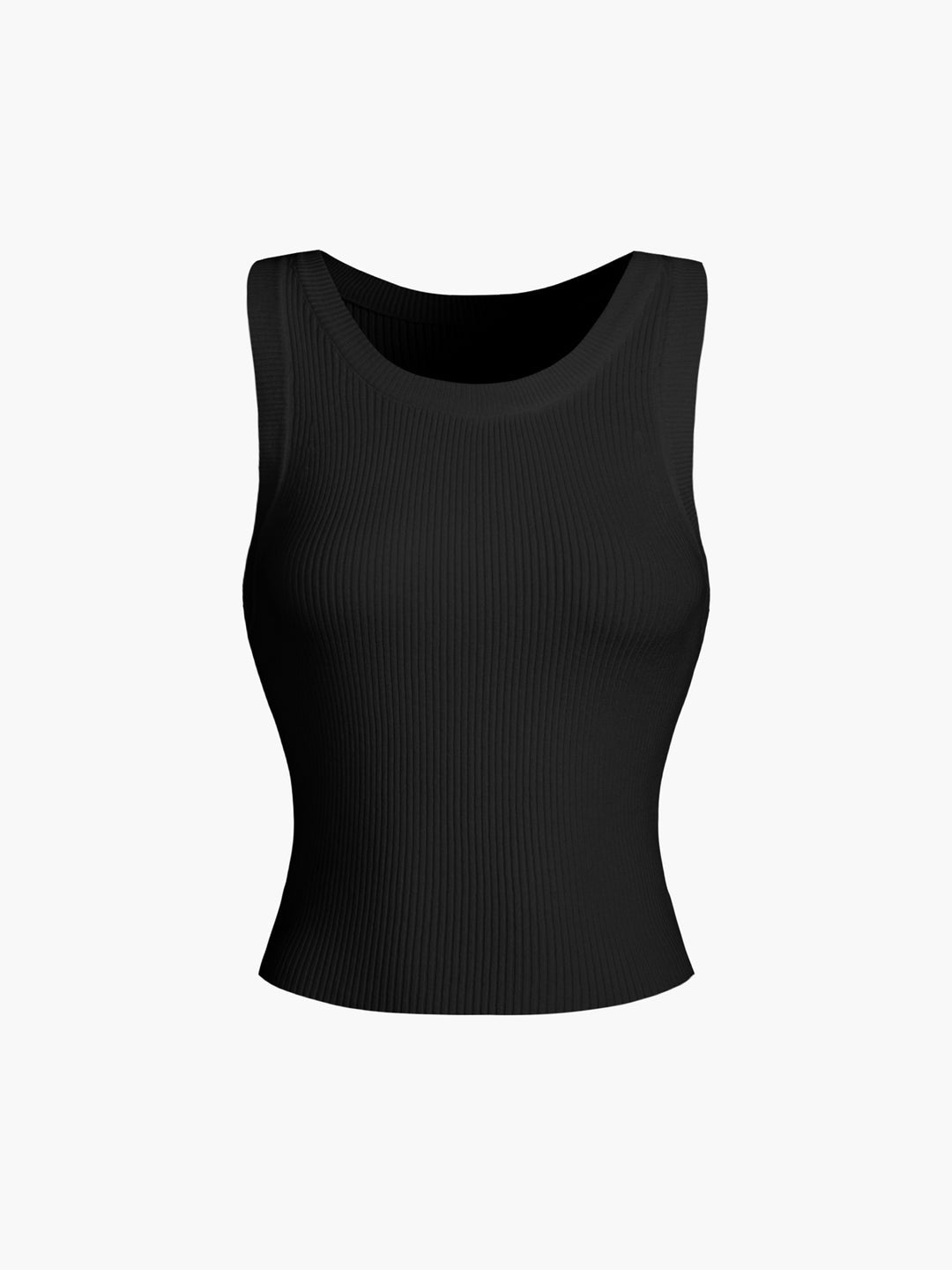 Ribbed sleeveless top