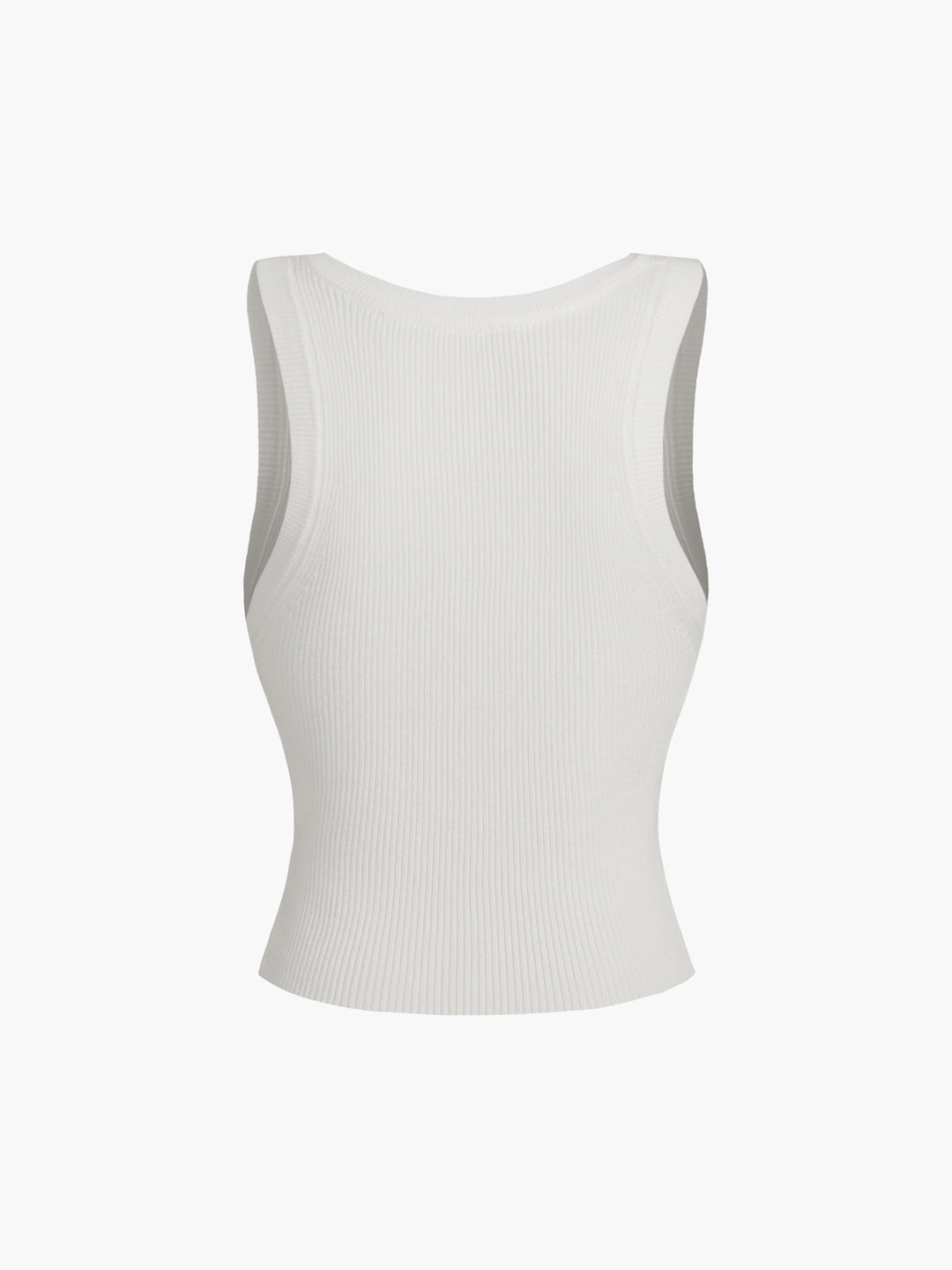 Ribbed sleeveless top