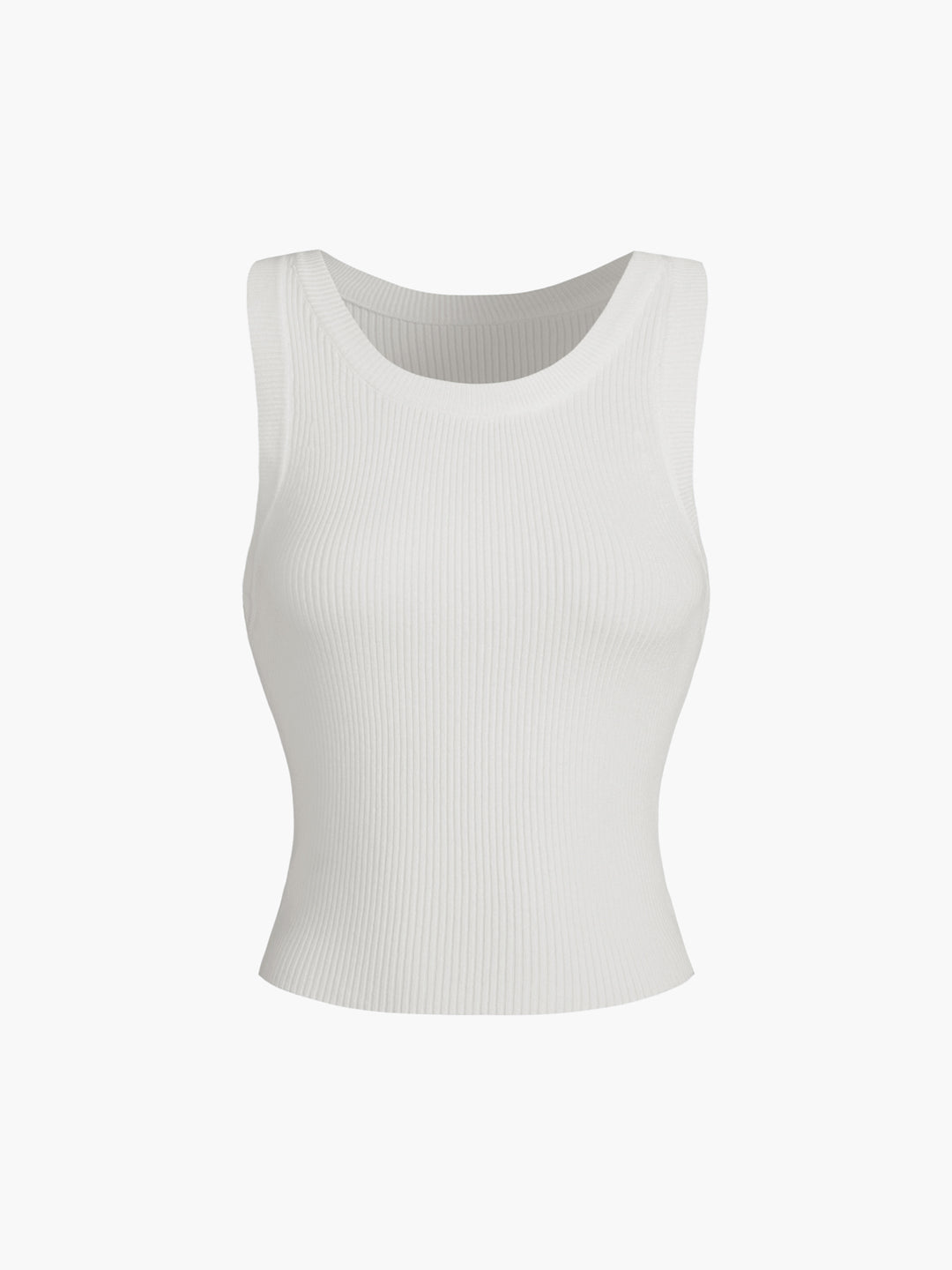Ribbed sleeveless top