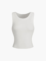 Ribbed sleeveless top