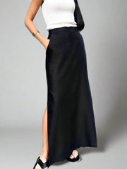 Long slit skirt