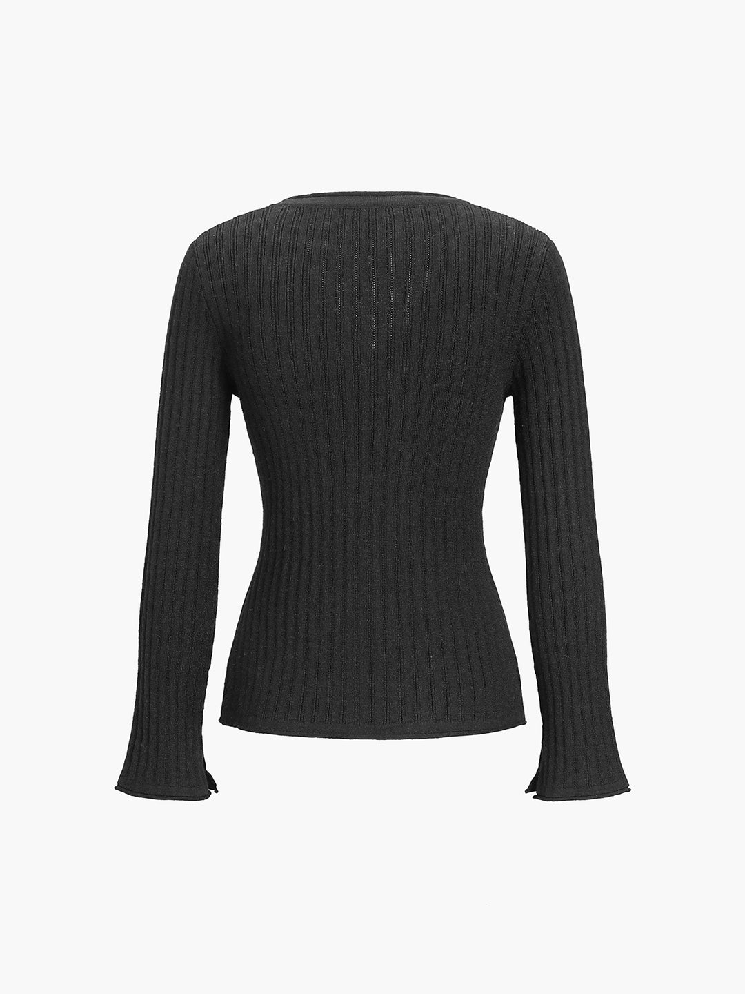 Ribbed cardigan and pleated dress set