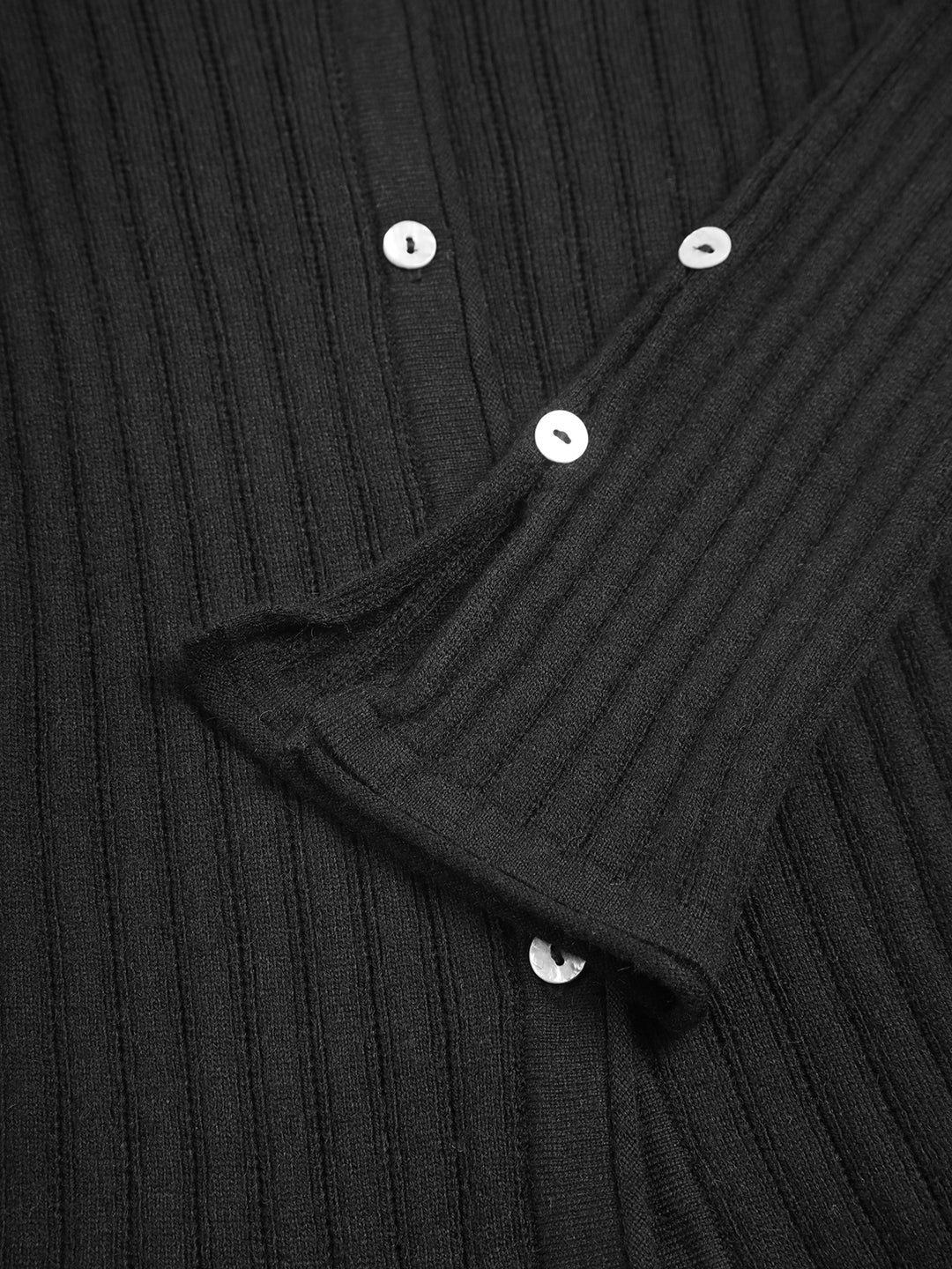 Ribbed cardigan and pleated dress set