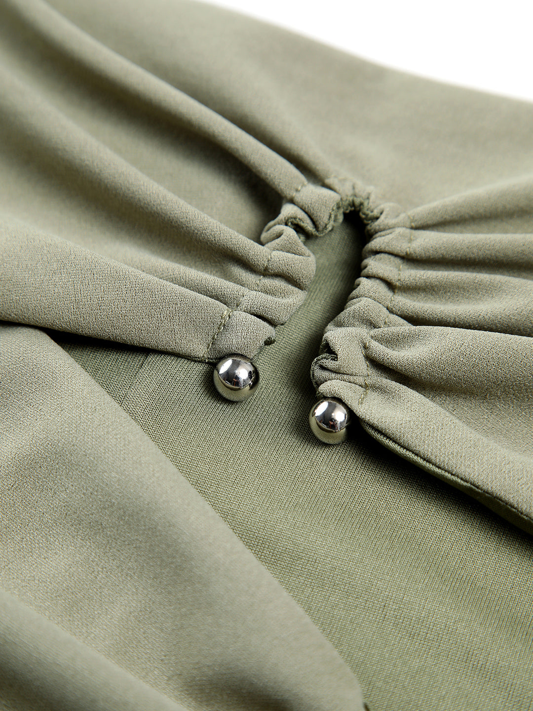 Bustier top with ruffled details