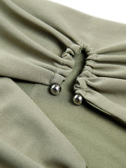 Bustier top with ruffled details