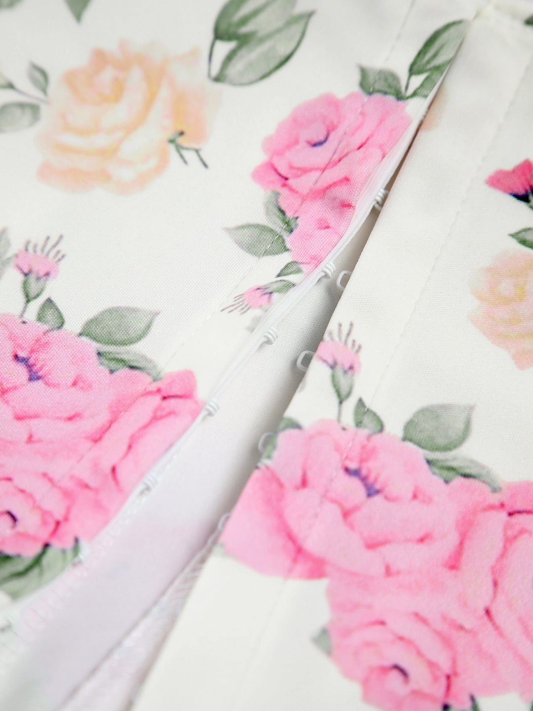 Floral bustier corset with roses