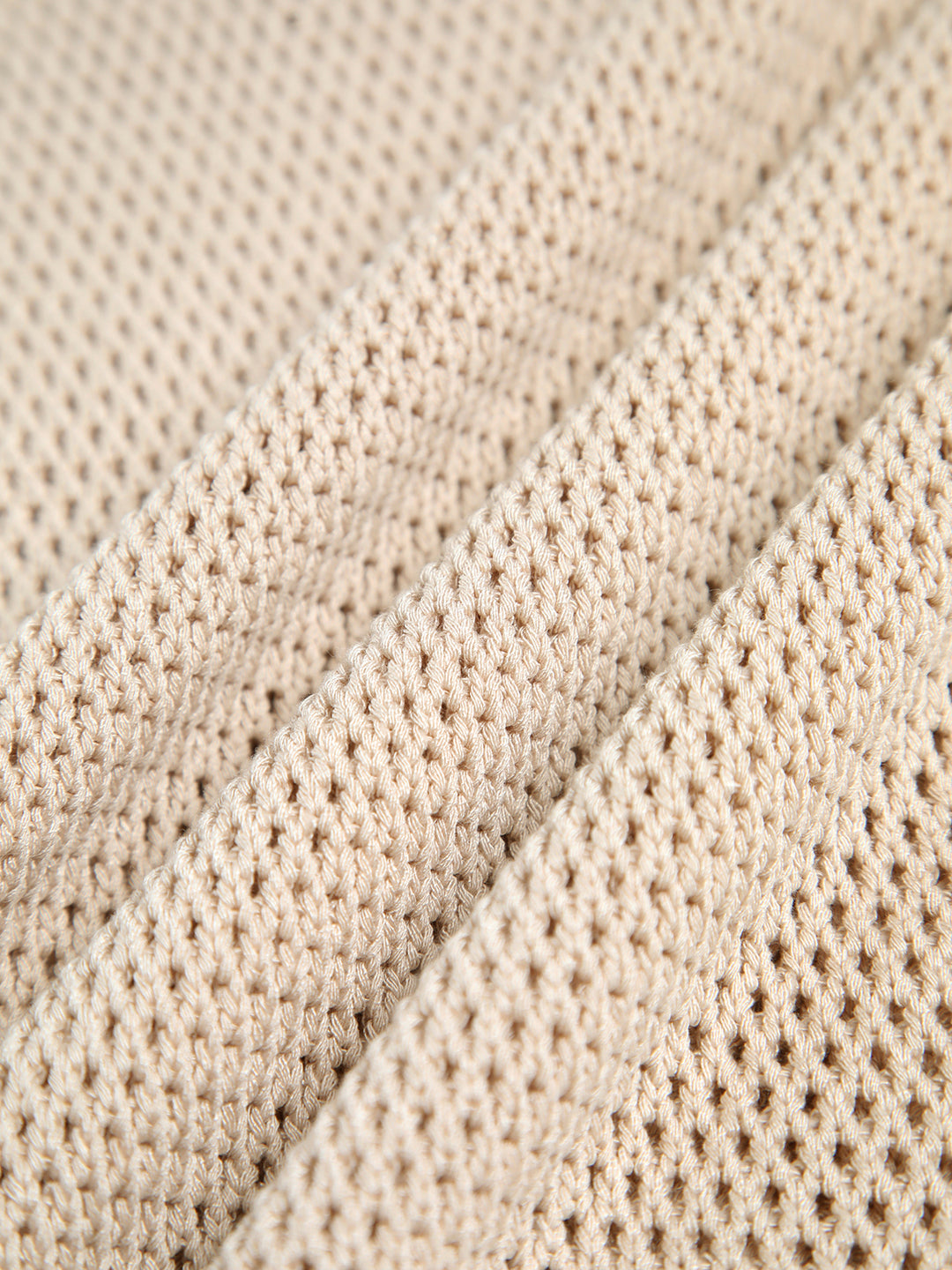 Knitted top with lace pattern