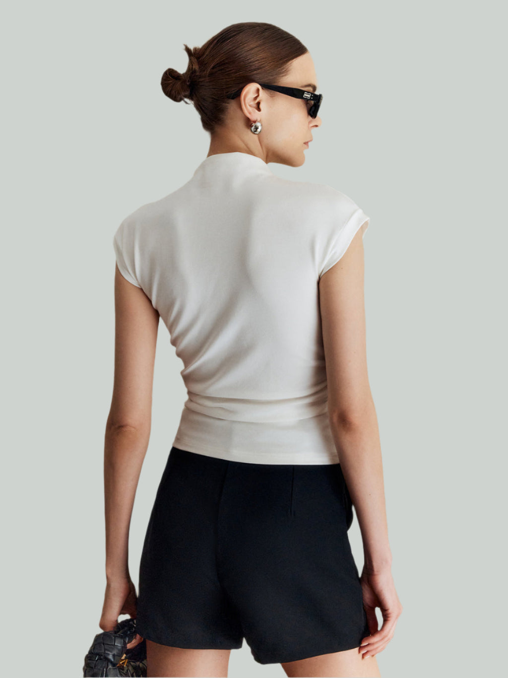 Sleeveless high neck top