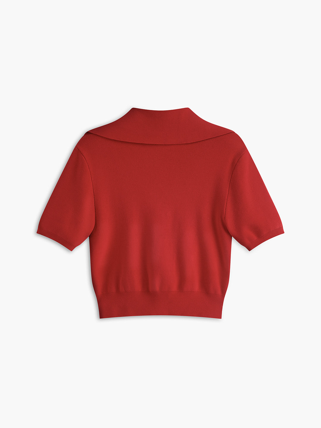 Knitted top with knotted neck