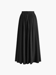 Elegant flared long skirt
