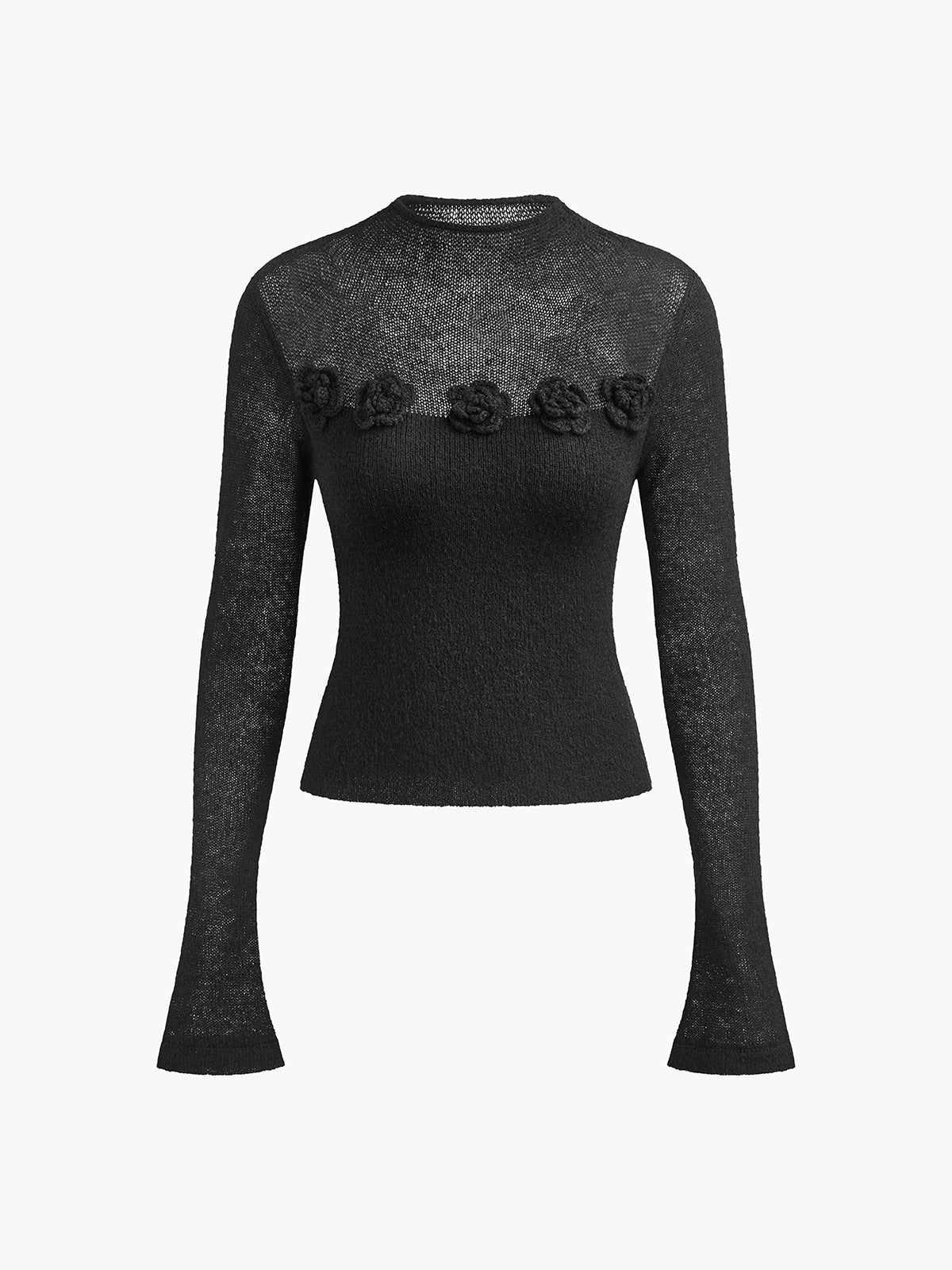 Elegance sheer knit top