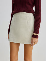 Structured mini skirt