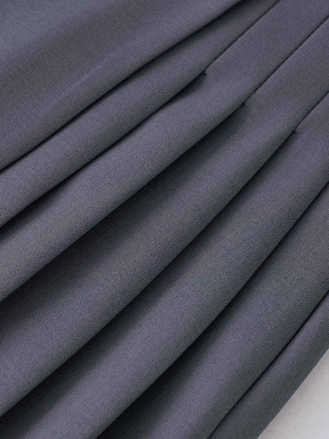 Dark gray pleated mini dress