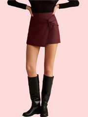 Mini skirt with twist detail
